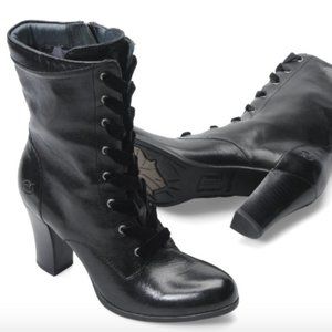 Born Black Leather Lace-Up "Fleming" Boot